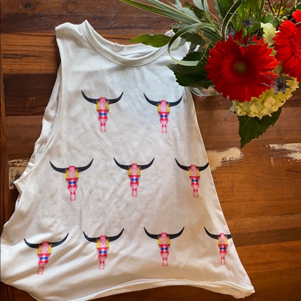Show me your mumu white Mickey muscle tank